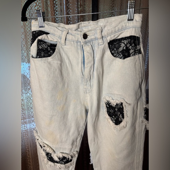 VTG Stefano Jeans With Lace Detail - Picture 4 of 8